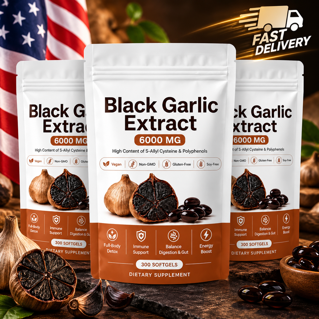 Black Garlic Extract, Natural Odorless Aged Garlic Supplements cocody Serenzza