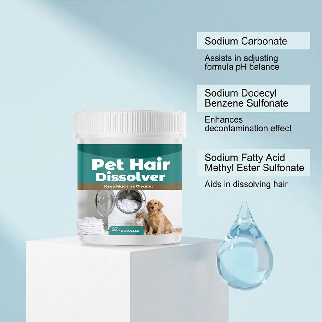 Pet Hair Dissolver washing machine Deep Cleaning Multipurpose Dissolving Agent Dog & Cat Hair Remover Dissolver for Clothes Odor