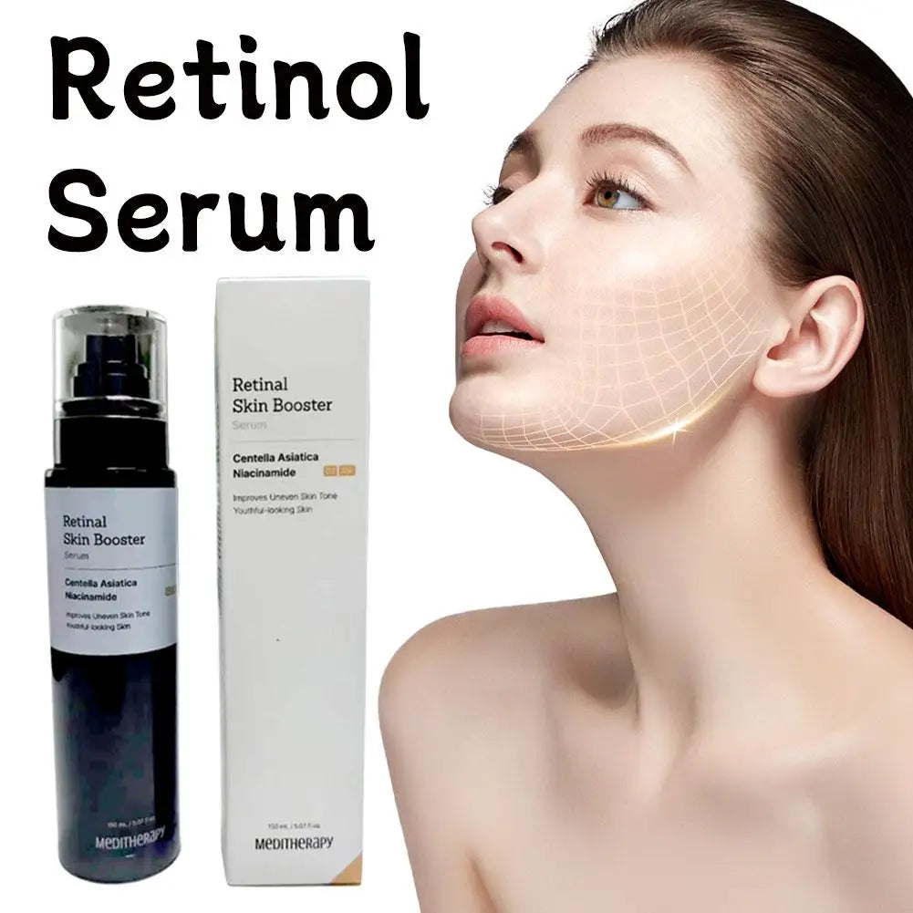 MEDITHERMAPY Soro intensificador de pele de retinol, desbotamento de manchas escuras, equilíbrio do tom da pele, melhora a linha fina, brilho, cuidados com a pele