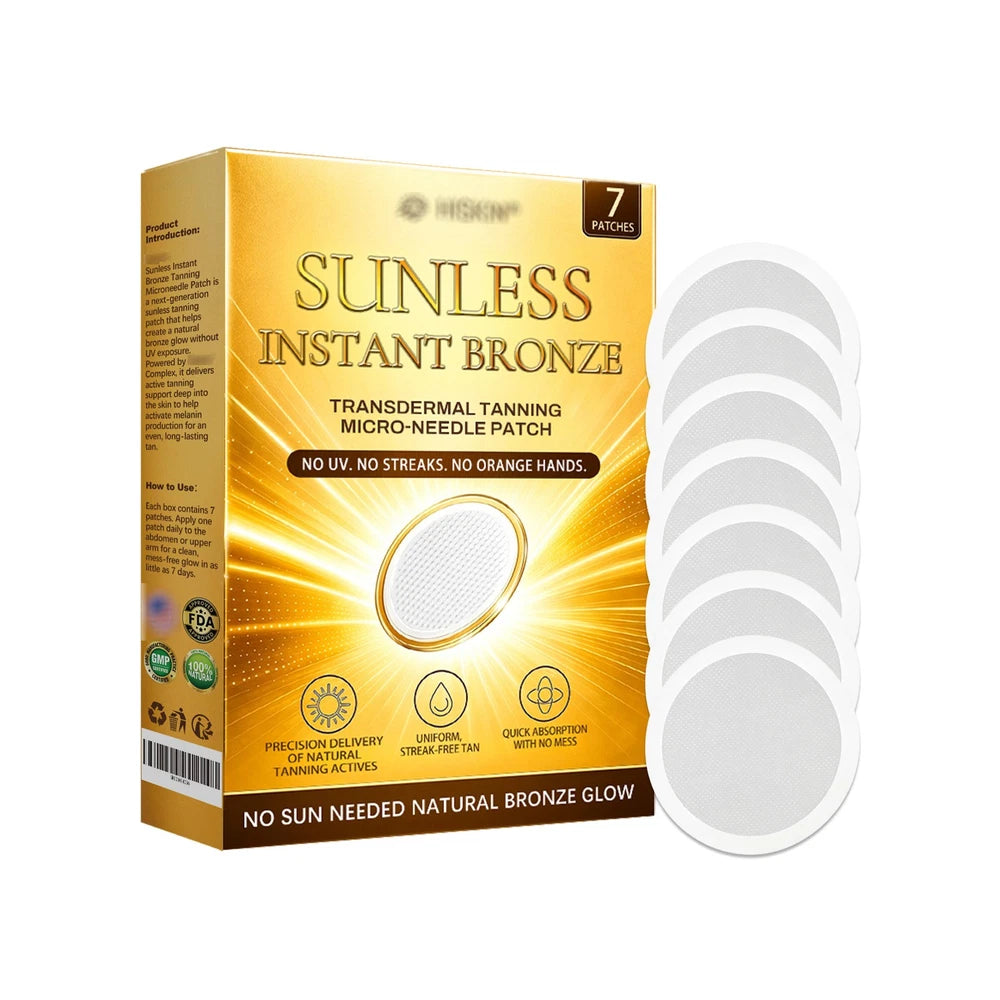 Sunless Natural Glow Tanning Microdarts Patch, 2026 New Enhances Natural Tan USA