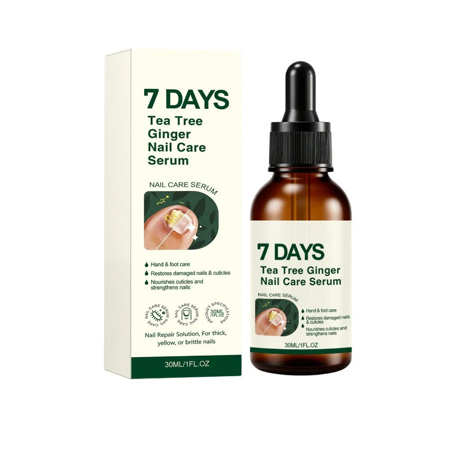 Tea Tree Ginger Nail Treatment Oil Thickened Nails Nail Repair Serum Nail Care Serenzza