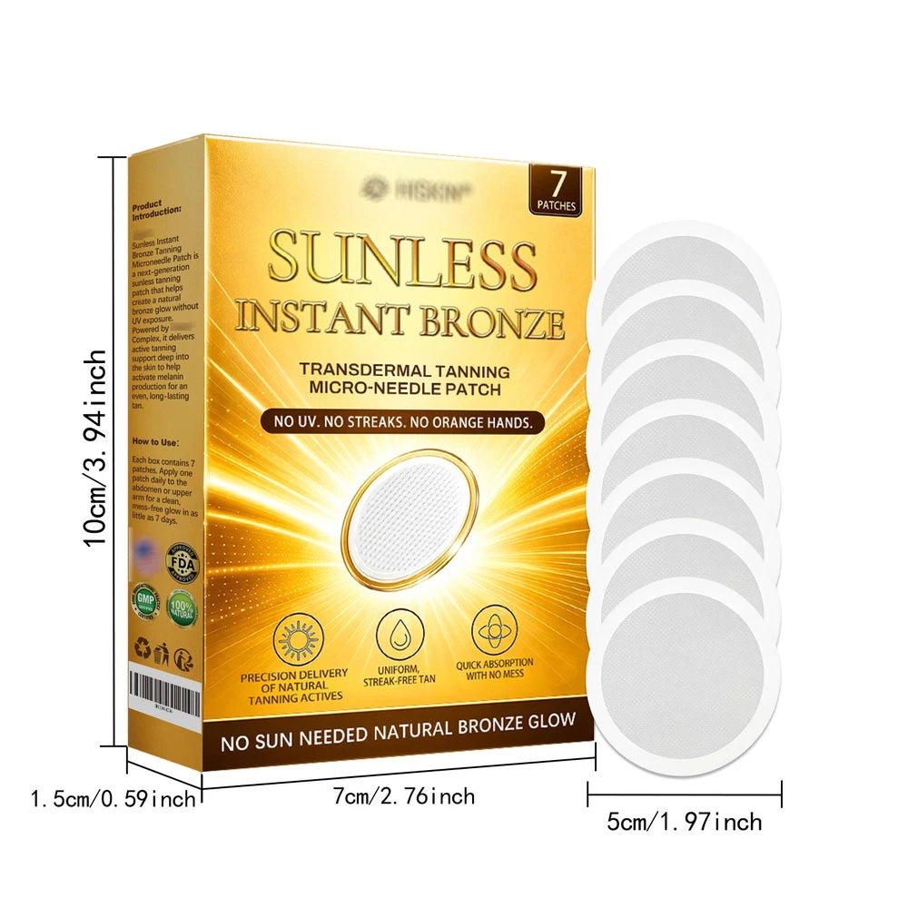 Sunless Natural Glow Tanning Microdarts Patch, 2026 New Enhances Natural Tan USA