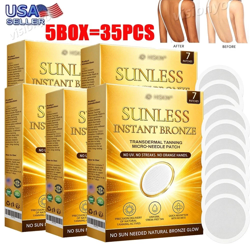 Sunless Natural Glow Tanning Microdarts Patch, 2026 New Enhances Natural Tan USA