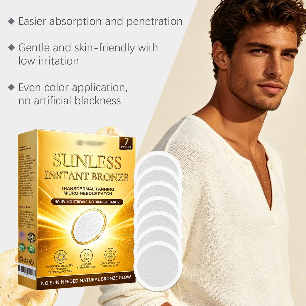 Sunless Natural Glow Tanning Microdarts Patch, 2026 New Enhances Natural Tan USA
