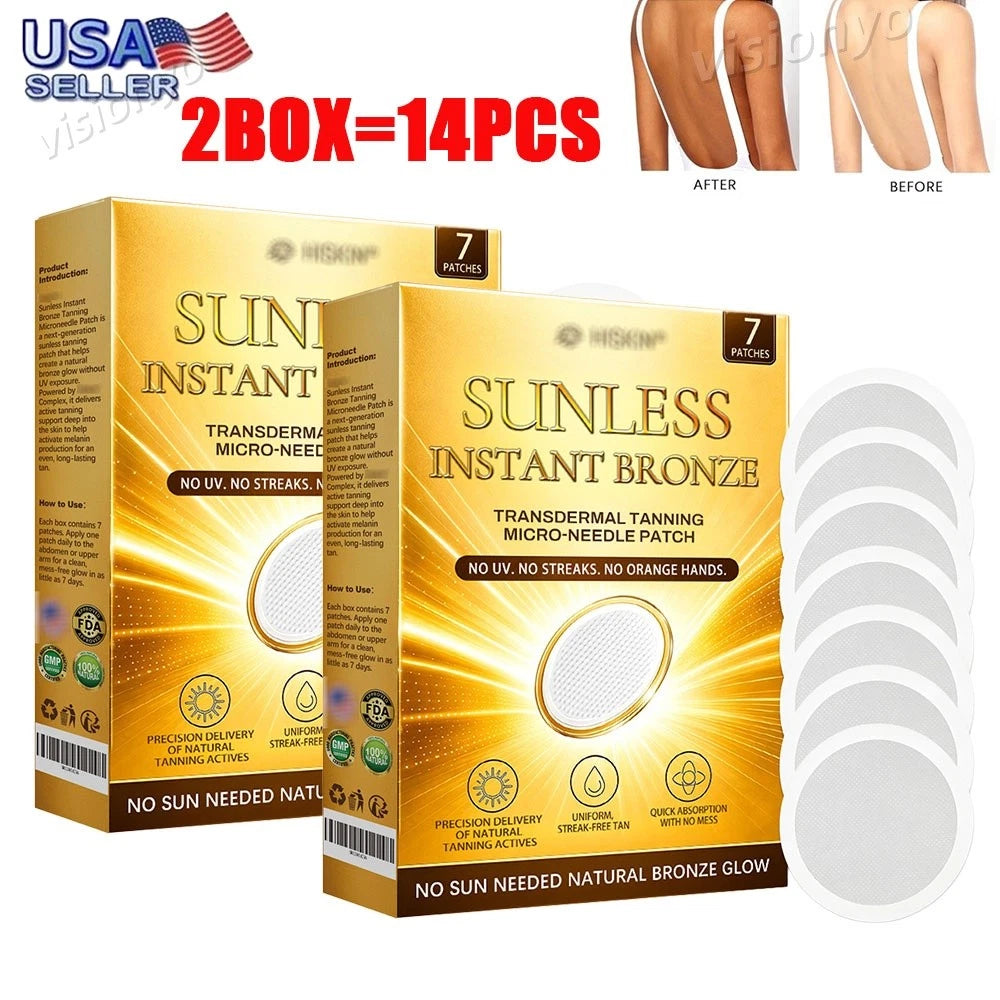 Sunless Natural Glow Tanning Microdarts Patch, 2026 New Enhances Natural Tan USA