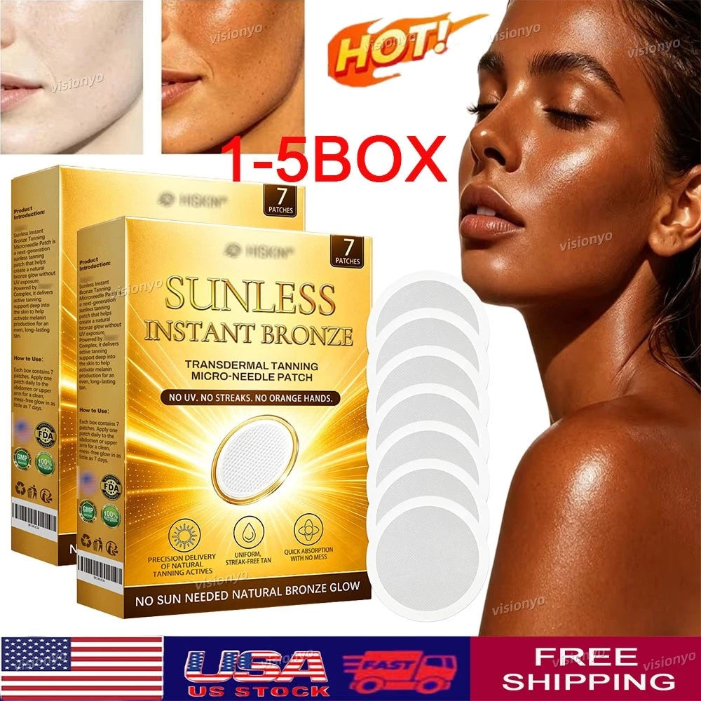 Sunless Natural Glow Tanning Microdarts Patch, 2026 New Enhances Natural Tan USA