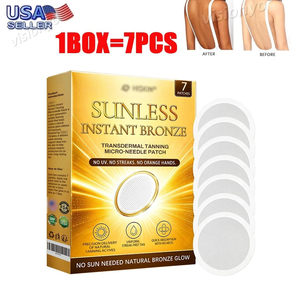 Sunless Natural Glow Tanning Microdarts Patch, 2026 New Enhances Natural Tan USA