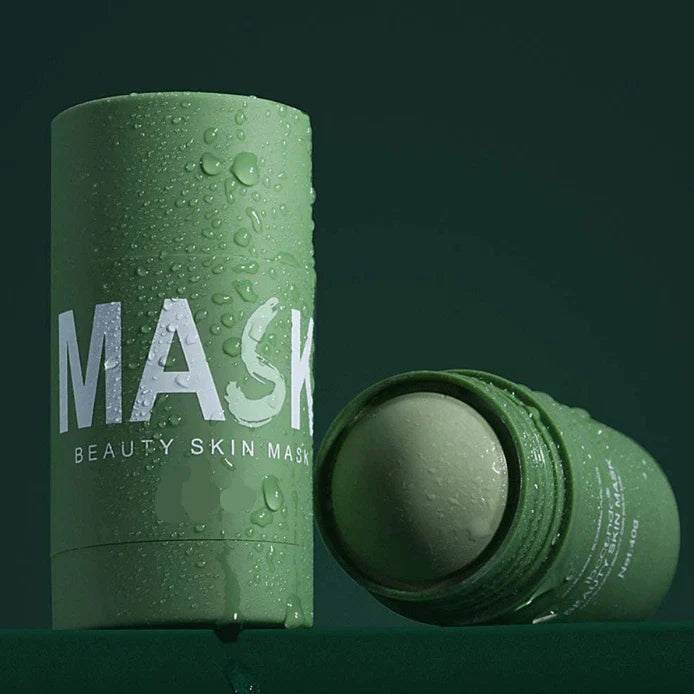Green Clay Face Mask Clay Cleansing Mask Stick Facial Deep Blackhead Purifying